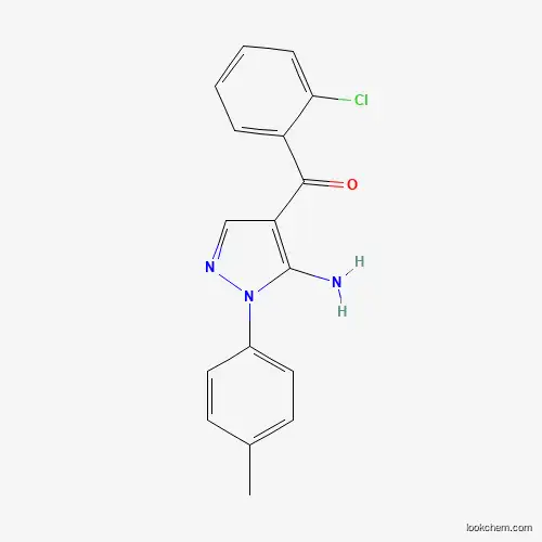 Molecular Structure of 618091-13-7 ((5-Amino-1-P-tolyl-1H-pyrazol-4-YL)(2-chlorophenyl)methanone)