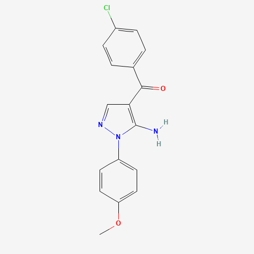 (5-AMINO-1-(4-METHOXYPHENYL)-1H-PYRAZOL-4-YL)(4-CHLOROPHENYL)METHANONE