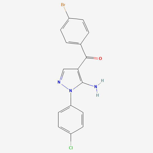 (5-AMINO-1-(4-CHLOROPHENYL)-1H-PYRAZOL-4-YL)(4-BROMOPHENYL)METHANONE