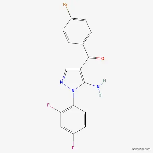 (5-Amino-1-(2,4-difluorophenyl)-1H-pyrazol-4-YL)(4-bromophenyl)methanone
