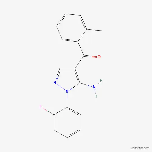 (5-AMINO-1-(2-FLUOROPHENYL)-1H-PYRAZOL-4-YL)(O-TOLYL)METHANONE