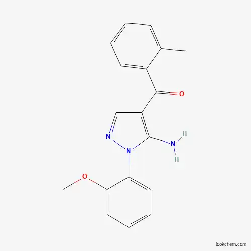 (5-AMINO-1-(2-METHOXYPHENYL)-1H-PYRAZOL-4-YL)(O-TOLYL)METHANONE