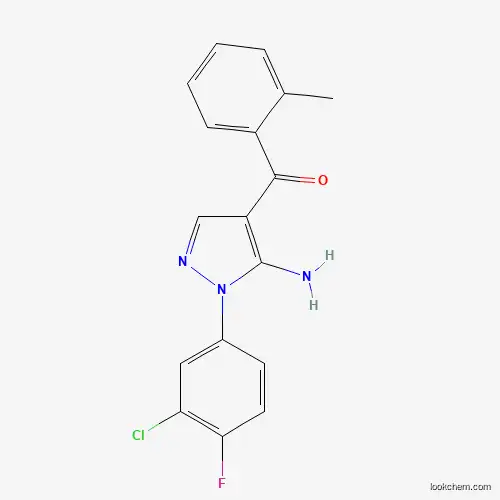 (5-AMINO-1-(3-CHLORO-4-FLUOROPHENYL)-1H-PYRAZOL-4-YL)(O-TOLYL)METHANONE