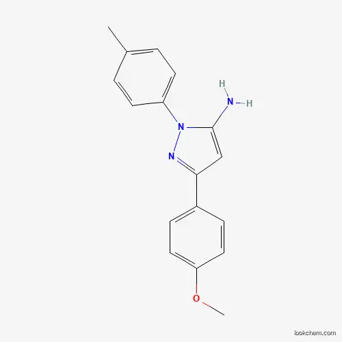 Molecular Structure of 618092-84-5 (3-(4-Methoxyphenyl)-1-(4-methylphenyl)-1H-pyrazol-5-amine)