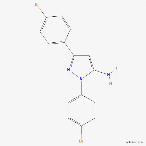 Molecular Structure of 618098-21-8 (1,3-Bis(4-bromophenyl)-1h-pyrazol-5-amine)