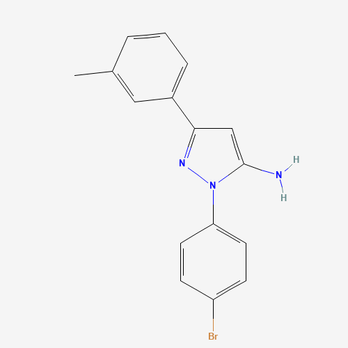 1-(4-BROMOPHENYL)-3-M-TOLYL-1H-PYRAZOL-5-AMINE