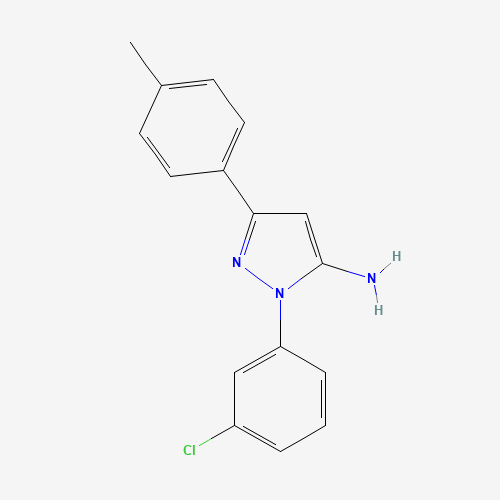 1-(3-CHLOROPHENYL)-3-P-TOLYL-1H-PYRAZOL-5-AMINE