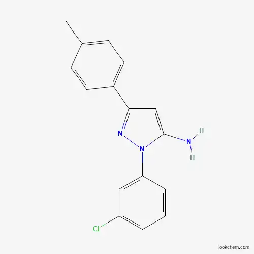 Molecular Structure of 618098-27-4 (1-(3-chlorophenyl)-3-(4-methylphenyl)-1H-pyrazol-5-amine)