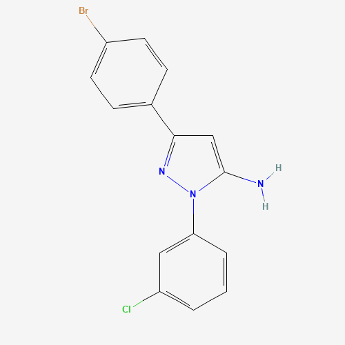3-(4-BROMOPHENYL)-1-(3-CHLOROPHENYL)-1H-PYRAZOL-5-AMINE