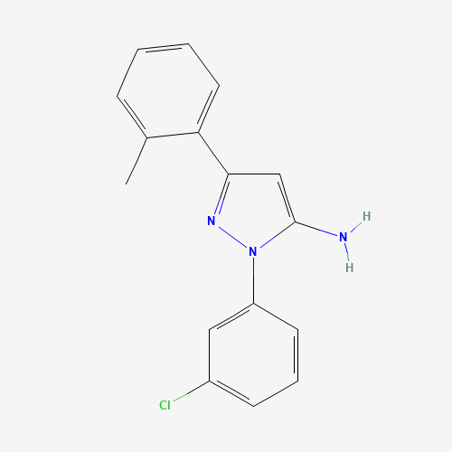 1-(3-CHLOROPHENYL)-3-O-TOLYL-1H-PYRAZOL-5-AMINE