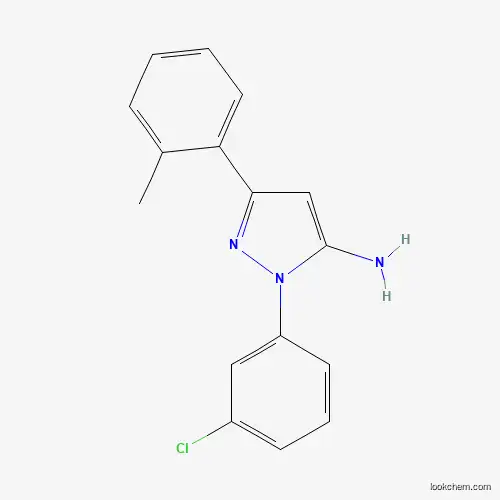 Molecular Structure of 618098-33-2 (1-(3-Chlorophenyl)-3-O-tolyl-1H-pyrazol-5-amine)
