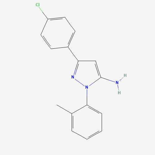 3-(4-CHLOROPHENYL)-1-O-TOLYL-1H-PYRAZOL-5-AMINE
