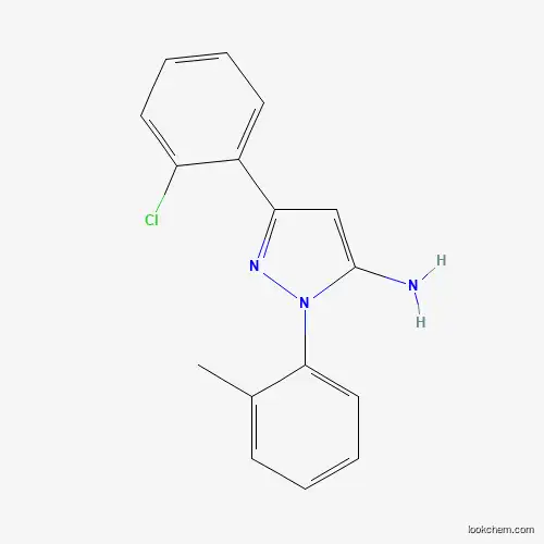 Molecular Structure of 618098-40-1 (3-(2-chlorophenyl)-1-(2-methylphenyl)-1H-pyrazol-5-amine)