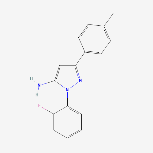 1-(2-FLUOROPHENYL)-3-P-TOLYL-1H-PYRAZOL-5-AMINE