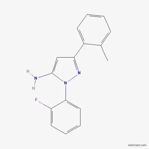 1-(2-FLUOROPHENYL)-3-(2-METHYLPHENYL)-1H-PYRAZOL-5-AMINE
