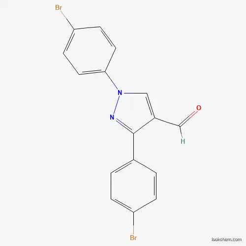 Molecular Structure of 618098-54-7 (1,3-Bis(4-bromophenyl)-1H-pyrazole-4-carbaldehyde)