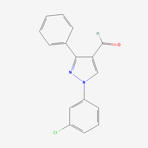 1-(3-CHLOROPHENYL)-3-PHENYL-1H-PYRAZOLE-4-CARBALDEHYDE