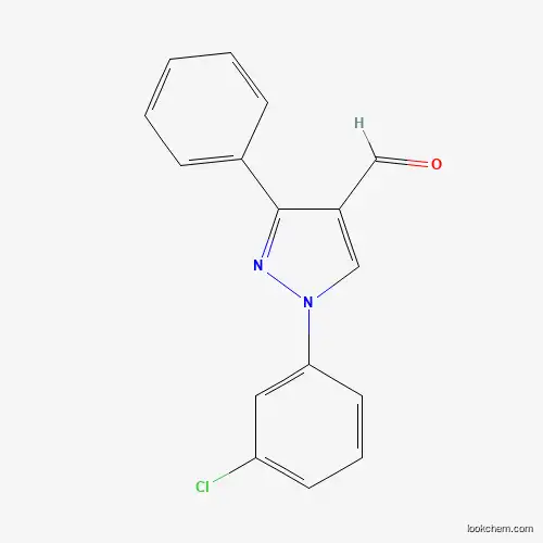Molecular Structure of 618098-62-7 (1-(3-Chlorophenyl)-3-phenyl-1H-pyrazole-4-carbaldehyde)