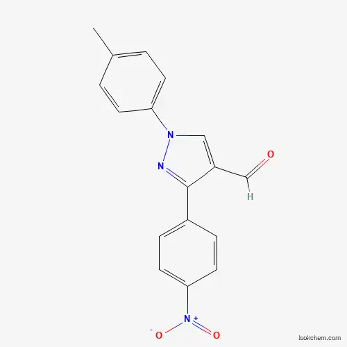 Molecular Structure of 618098-92-3 (3-(4-Nitrophenyl)-1-P-tolyl-1H-pyrazole-4-carbaldehyde)