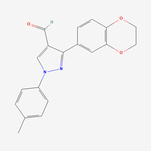 3-(2,3-DIHYDROBENZO[B][1,4]DIOXIN-6-YL)-1-P-TOLYL-1H-PYRAZOLE-4-CARBALDEHYDE
