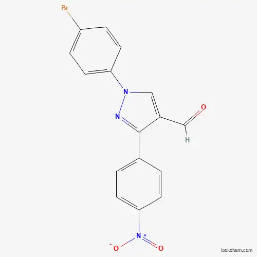 Molecular Structure of 618099-04-0 (1-(4-bromophenyl)-3-(4-nitrophenyl)-1H-pyrazole-4-carbaldehyde)
