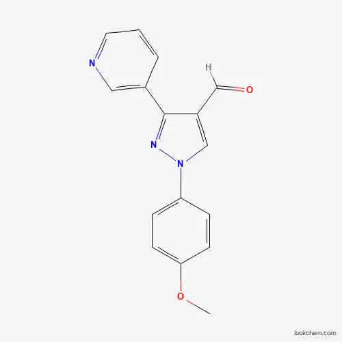 Molecular Structure of 618101-69-2 (1-(4-Methoxyphenyl)-3-(pyridin-3-YL)-1H-pyrazole-4-carbaldehyde)