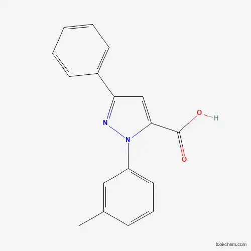 Molecular Structure of 618101-97-6 (3-Phenyl-1-M-tolyl-1H-pyrazole-5-carboxylic acid)