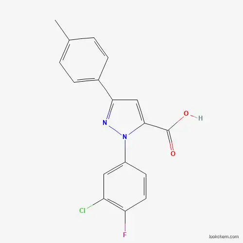 1-(3-CHLORO-4-FLUOROPHENYL)-3-P-TOLYL-1H-PYRAZOLE-5-CARBOXYLIC ACID