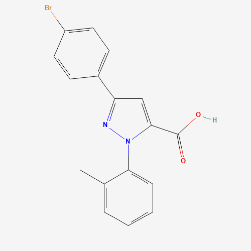3-(4-BROMOPHENYL)-1-O-TOLYL-1H-PYRAZOLE-5-CARBOXYLIC ACID