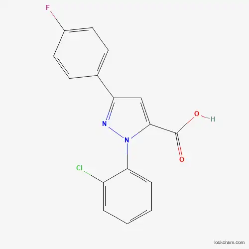 1-(2-CHLOROPHENYL)-3-(4-FLUOROPHENYL)-1H-PYRAZOLE-5-CARBOXYLIC ACID