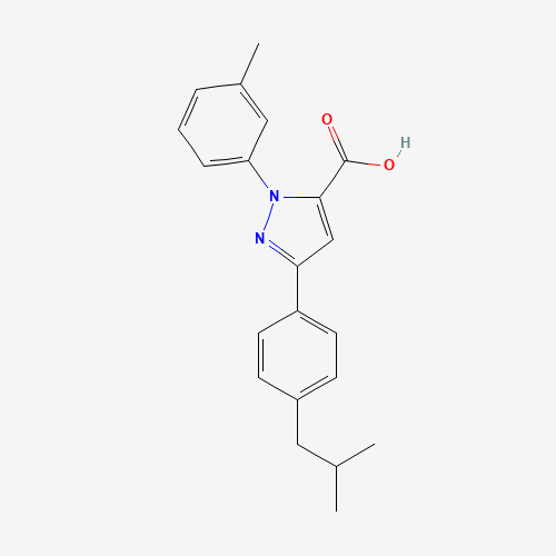 3-(4-ISOBUTYLPHENYL)-1-M-TOLYL-1H-PYRAZOLE-5-CARBOXYLIC ACID