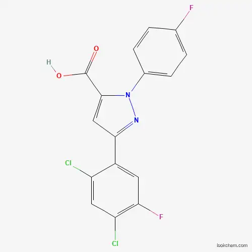 3-(2,4-DICHLORO-5-FLUOROPHENYL)-1-(4-FLUOROPHENYL)-1H-PYRAZOLE-5-CARBOXYLIC ACID