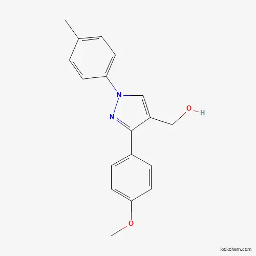 Molecular Structure of 618383-19-0 ((3-(4-Methoxyphenyl)-1-P-tolyl-1H-pyrazol-4-YL)methanol)