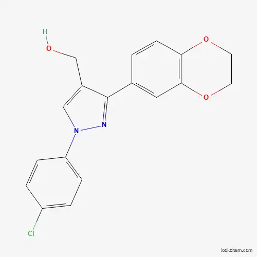 (1-(4-CHLOROPHENYL)-3-(2,3-DIHYDROBENZO[B][1,4]DIOXIN-7-YL)-1H-PYRAZOL-4-YL)METHANOL