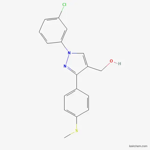 (1-(3-CHLOROPHENYL)-3-(4-(METHYLTHIO)PHENYL)-1H-PYRAZOL-4-YL)METHANOL
