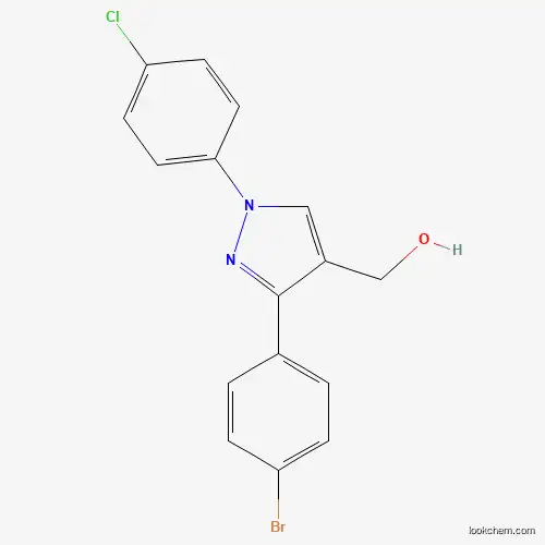 (3-(4-BROMOPHENYL)-1-(4-CHLOROPHENYL)-1H-PYRAZOL-4-YL)METHANOL