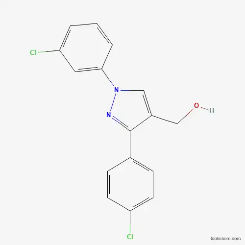 Molecular Structure of 618441-68-2 ((1-(3-Chlorophenyl)-3-(4-chlorophenyl)-1H-pyrazol-4-YL)methanol)