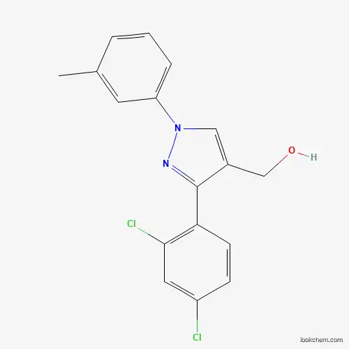 Molecular Structure of 618441-89-7 ((3-(2,4-Dichlorophenyl)-1-M-tolyl-1H-pyrazol-4-YL)methanol)