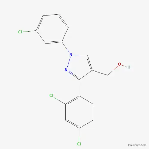 Molecular Structure of 618444-50-1 ((1-(3-Chlorophenyl)-3-(2,4-dichlorophenyl)-1H-pyrazol-4-yl)methanol)