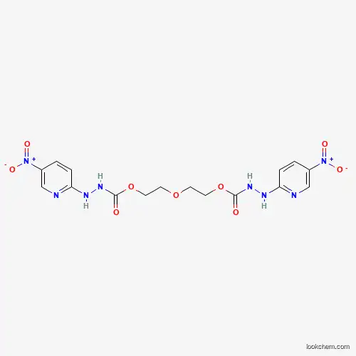 Molecular Structure of 6311-13-3 (2-[2-[[(5-nitropyridin-2-yl)amino]carbamoyloxy]ethoxy]ethyl N-[(5-nitropyridin-2-yl)amino]carbamate)