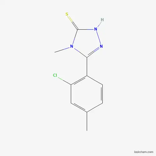 Molecular Structure of 632292-09-2 (5-(2-chloro-4-methylphenyl)-4-methyl-4H-1,2,4-triazole-3-thiol)