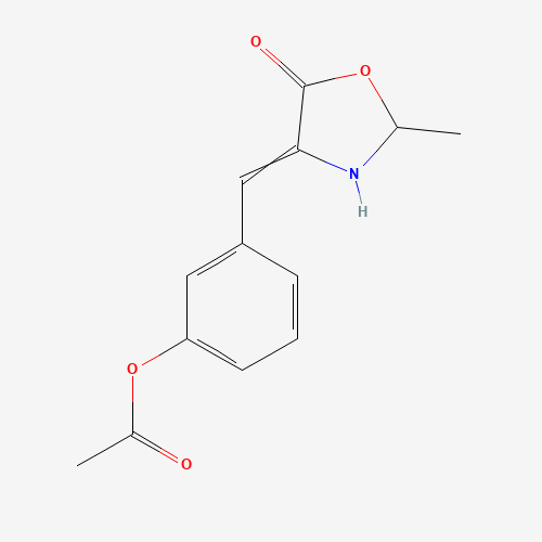 4-(3-ACETOXYBENZYLIDENE)-2-METHYL-5-OXAZOLIDINONE