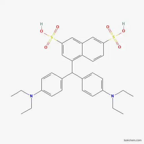 Molecular Structure of 67828-32-4 (2,7-Naphthalenedisulfonic acid, 4-[bis[4-(diethylamino)phenyl]methyl]-)