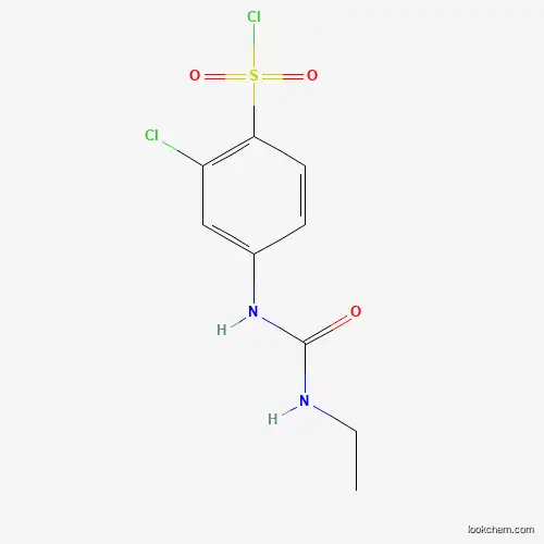 Molecular Structure of 680617-81-6 (2-Chloro-4-(3-ethylureido)benzenesulfonyl chloride)