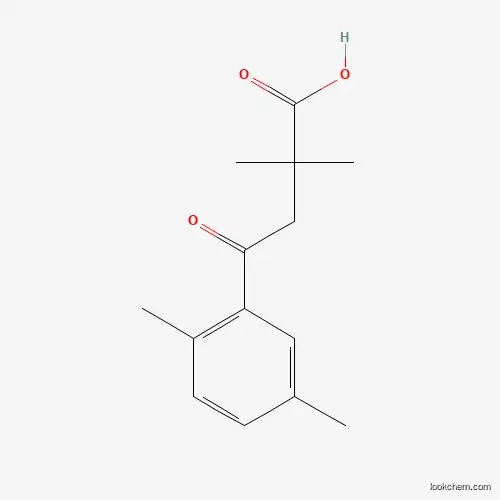 Molecular Structure of 681459-16-5 (2,2-Dimethyl-4-(2,5-dimethylphenyl)-4-oxobutyric acid)