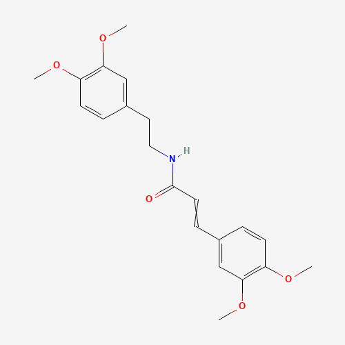 N-[2-(3,4- dimethoxyphenyl)ethyl]-3,4-dimethoxycinnamic acid amide