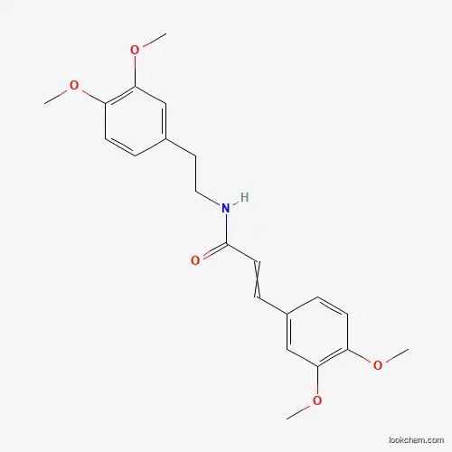 Molecular Structure of 69444-90-2 (3-(3,4-dimethoxyphenyl)-N-[2-(3,4-dimethoxyphenyl)ethyl]prop-2-enamide)