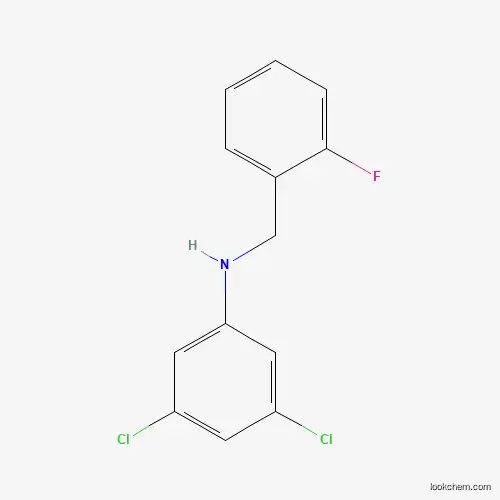 Molecular Structure of 723753-74-0 (N-(3,5-dichlorophenyl)-N-(2-fluorobenzyl)amine)