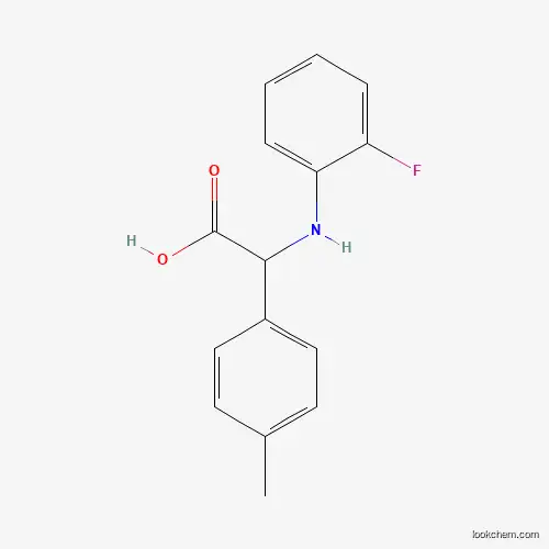 Molecular Structure of 725252-97-1 ((2-Fluoro-phenylamino)-p-tolyl-acetic acid)