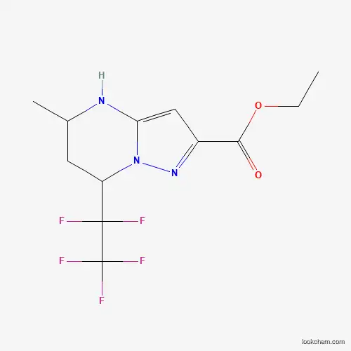 5-METHYL-7-PENTAFLUOROETHYL-4,5,6,7-TETRAHYDRO-PYRAZOLO[1,5-A]PYRIMIDINE-2-CARBOXYLIC ACID ETHYL ESTER